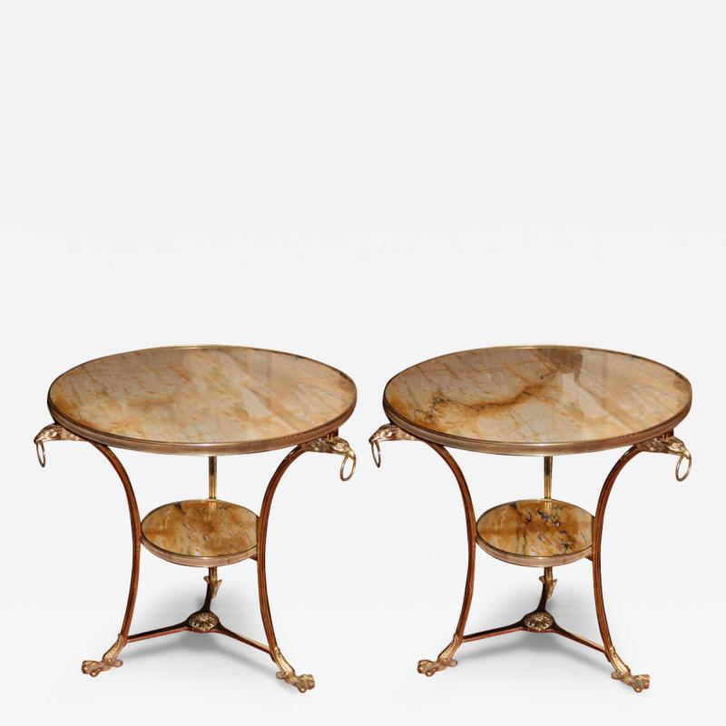 A Pair of 19th Century Louis XV Ormolu Gueridons