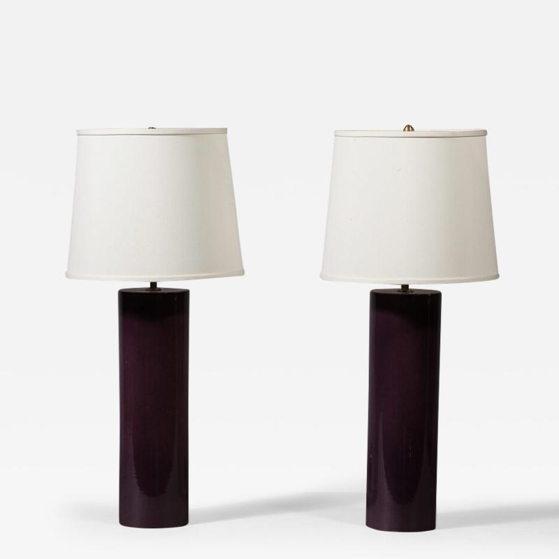 A Pair of Continental Porcelain Lamps