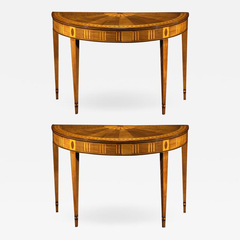 A Pair of Irish George III Console Tables