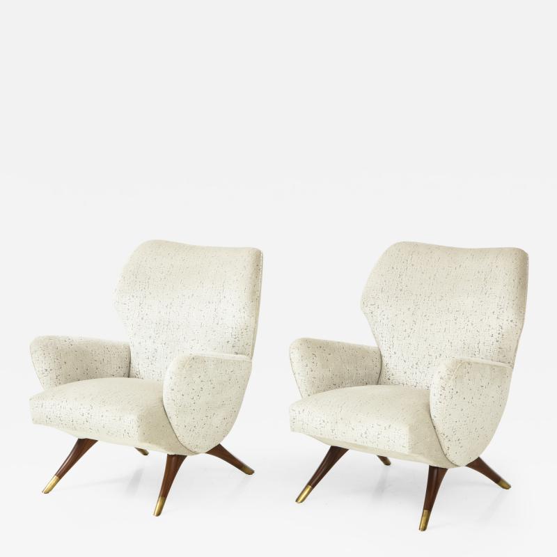 A Pair of Mid Century Style Armchairs 