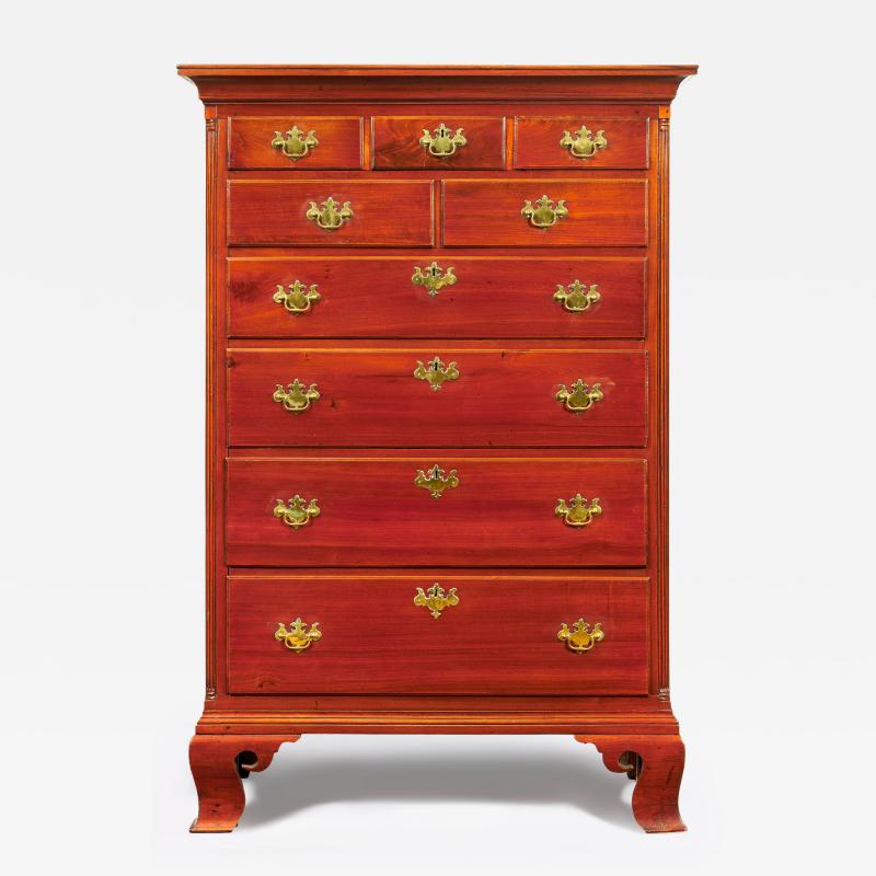 A Pennsylvania Walnut Tall Chest of Drawers