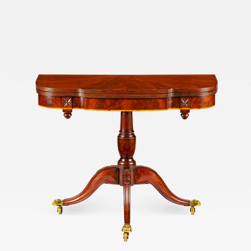 A Philadelphia trick leg card table