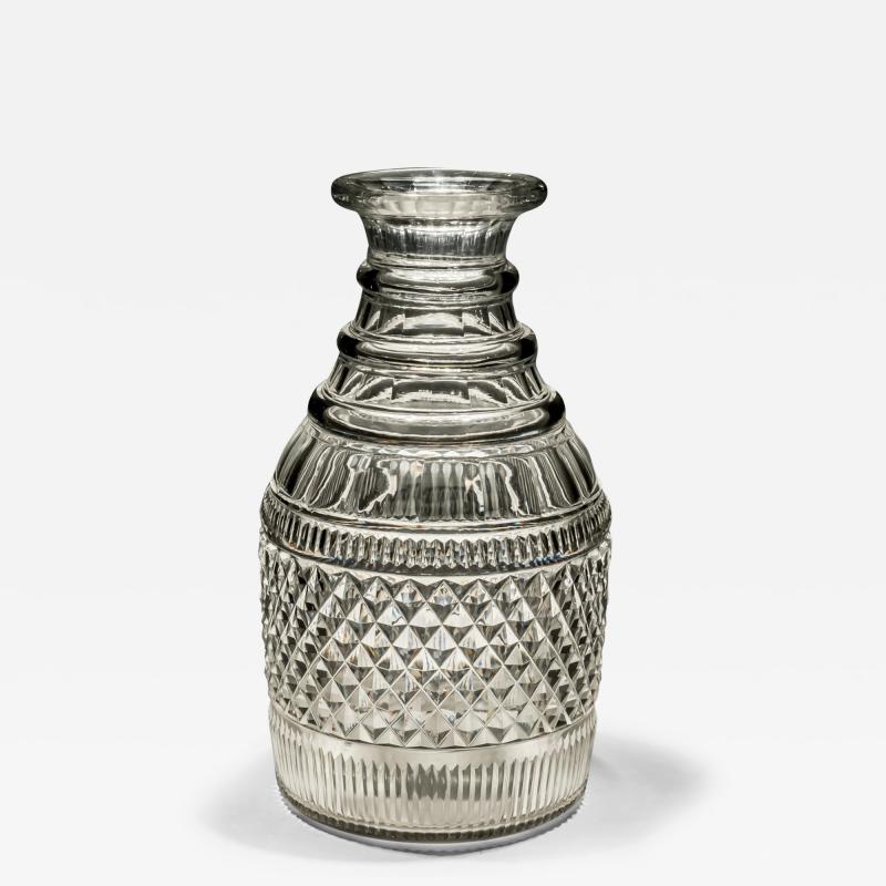A REGENCY CUT GLASS MAGNUM CARAFE