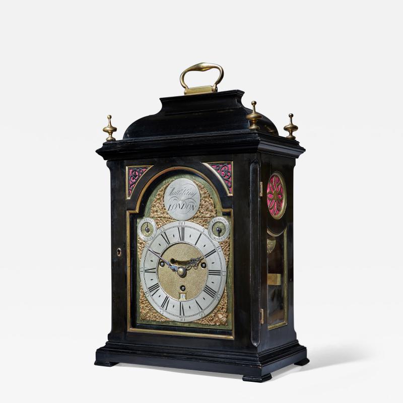 A Rare 18th Century George II Musical Table Clock by Matthew King c 1735 