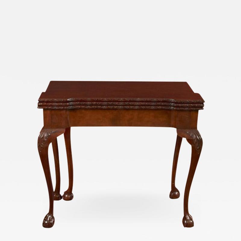 A Rare George II Mahogany Triple Top Games Table