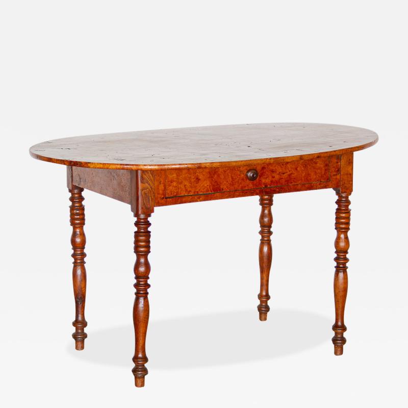 A Regency Early 19th Century Burr Ash Centre Table