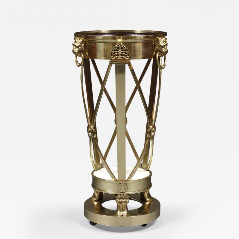 A Regency Gilt Brass Jardiniere Stand Closely Based on A Design By Thomas Hope