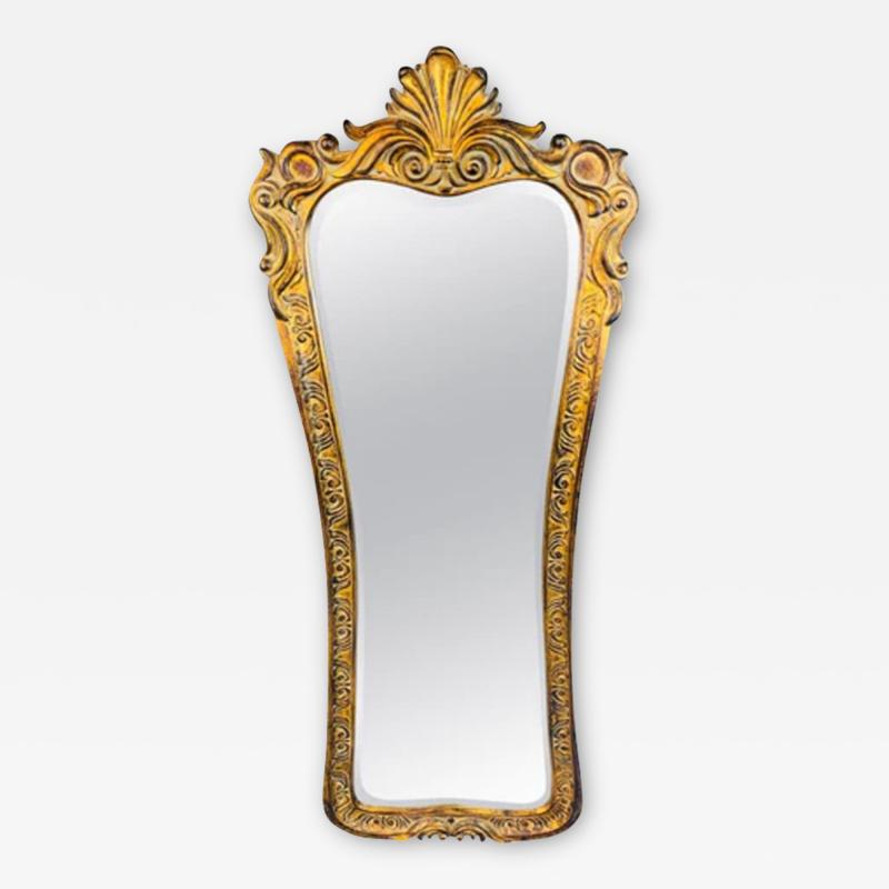 A Regency Style Gilded Tall Wall or Dressing Mirror