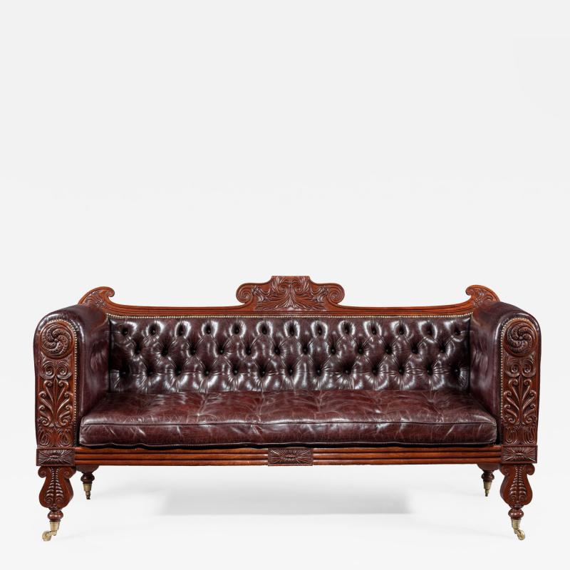 A Regency mahogany sofa