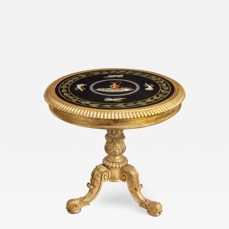 A Regency specimen marble centre table