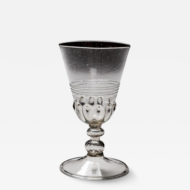 A SMALL FACON DE VENISE WINE GLASS