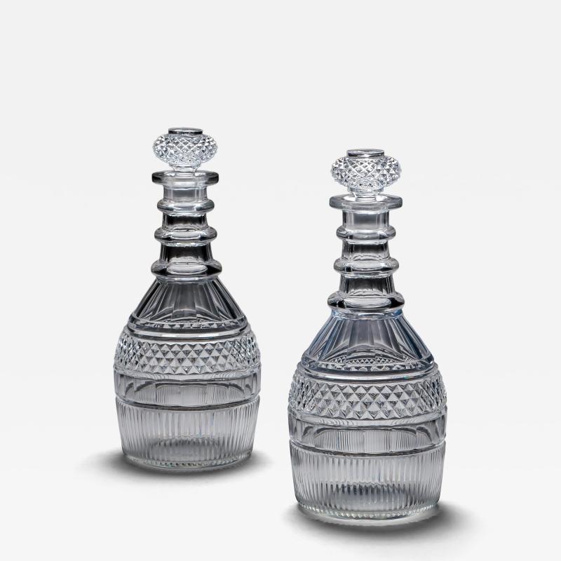 A SUPERB PAIR OF REGENCY DECANTERS
