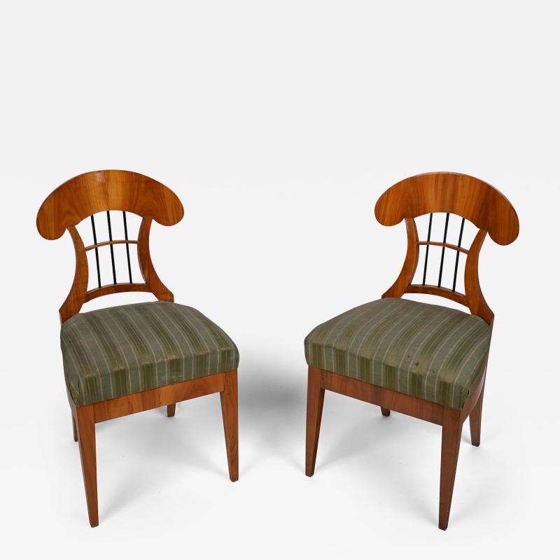 A Set of Four Biedermeier Side Chairs