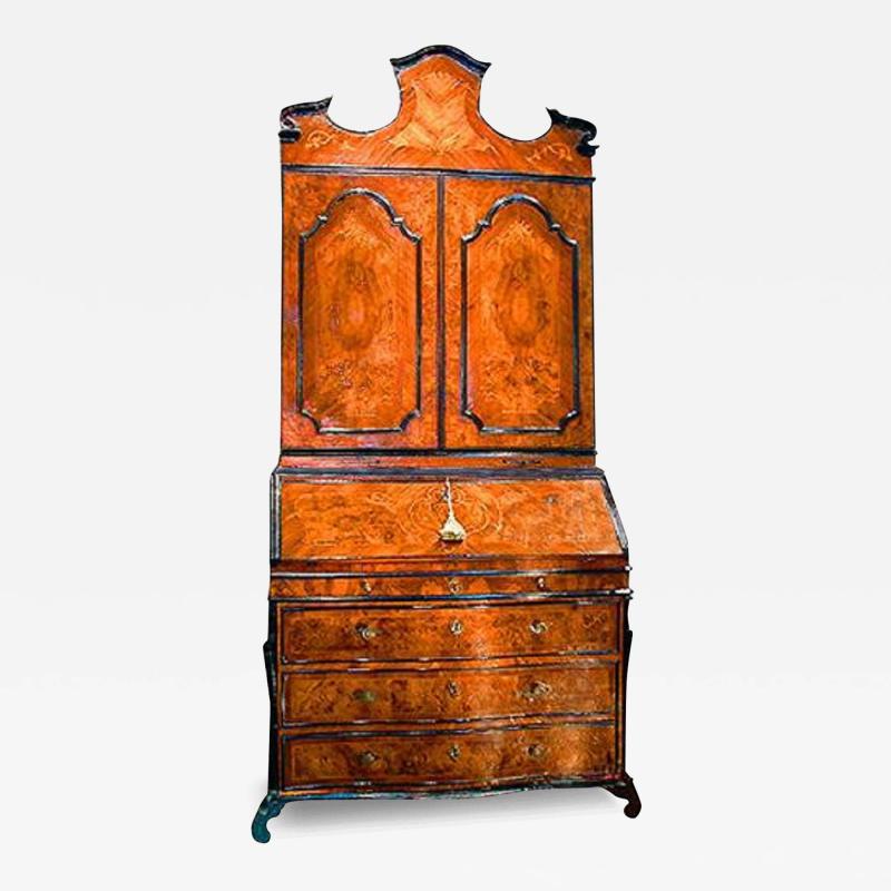 A Stately 18th Century Lombardy Olivewood Secretaire