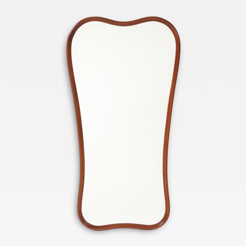A Swedish Curved Frame Mirror CIrca 1950s