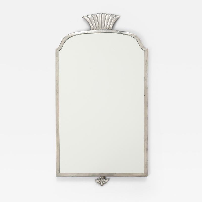 A Swedish Grace Pewter Mirror Ca 1930 40
