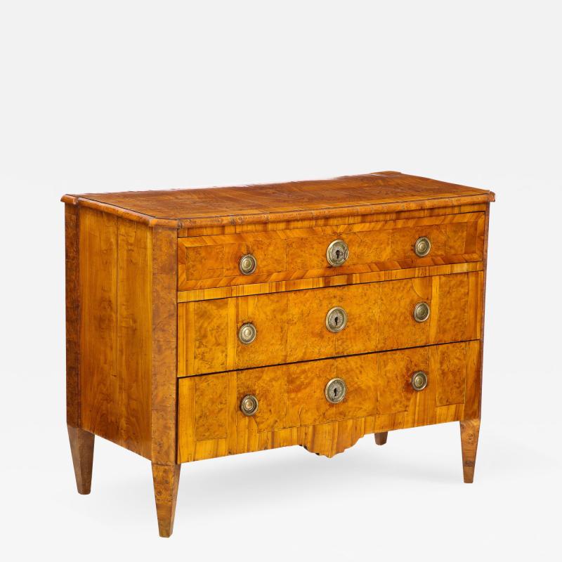 A Swedish Late Gustavian Elm Elm Root Commode Circa 1820s