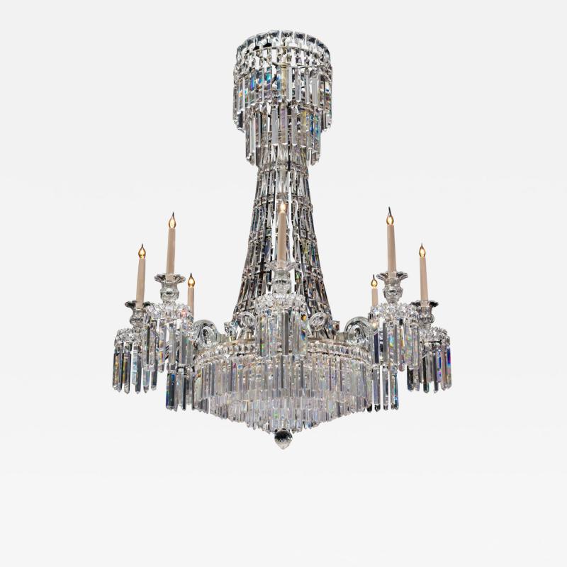 A UNUSUAL WILLIAM IV TENT AND WATERFALL CHANDELIER