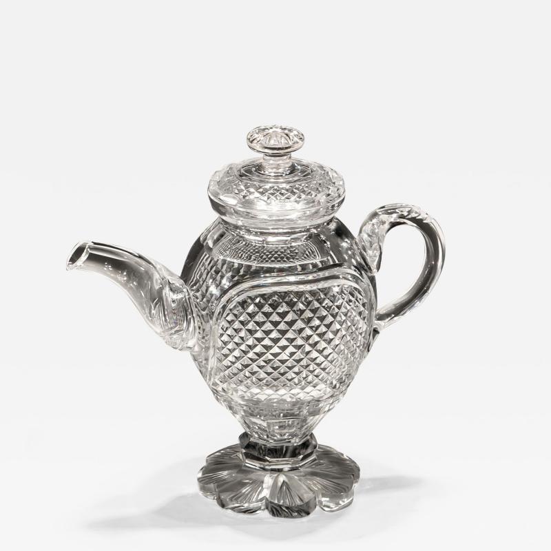 A VERY RARE GLASS TEAPOT