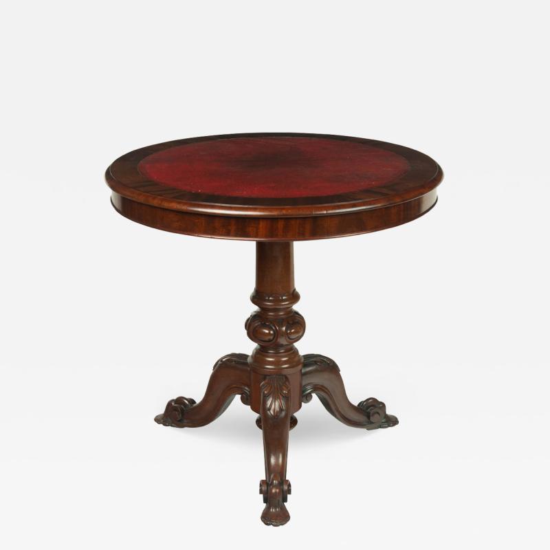 A Victorian mahogany revolving display table
