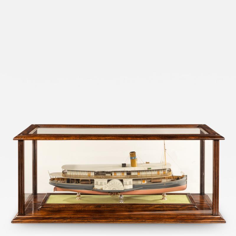 A builder s model of the Brazilian passenger paddle steamer Caxias