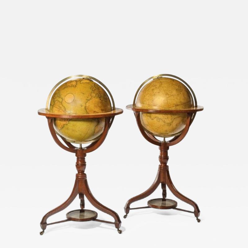 A fine pair of Cary s 18 floor standing library globes