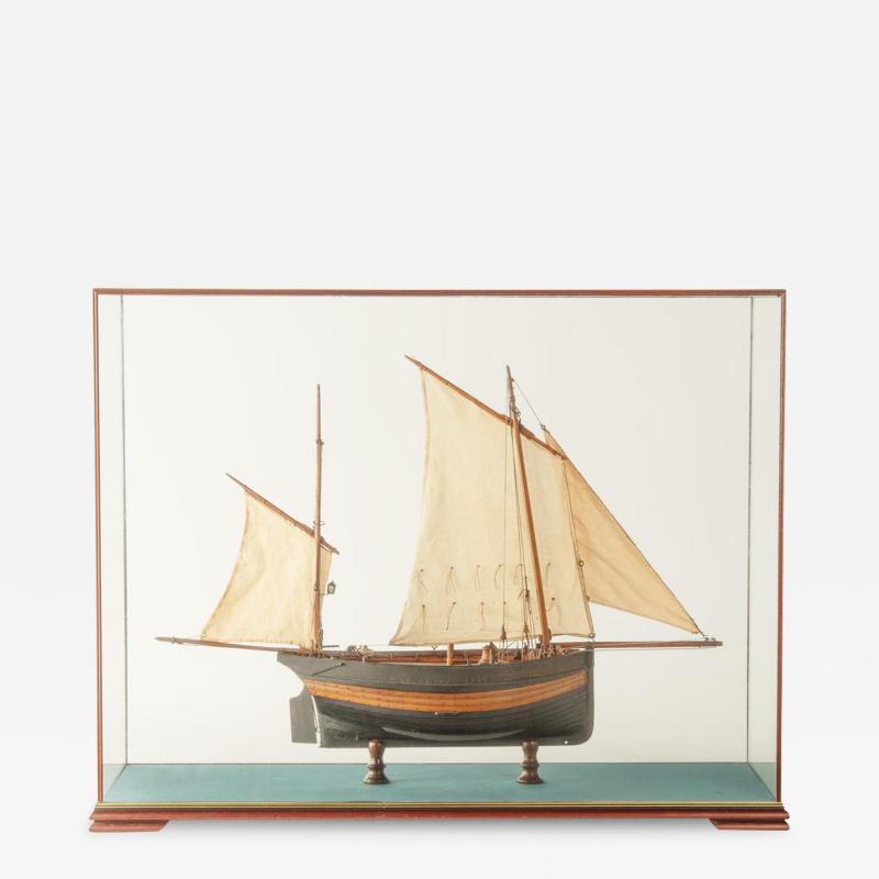 A gaff rigged Hastings lugger circa 1880