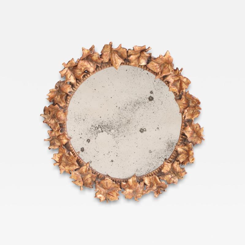 A handmade Sardinia style mirror in the manner of Michel Salerno 