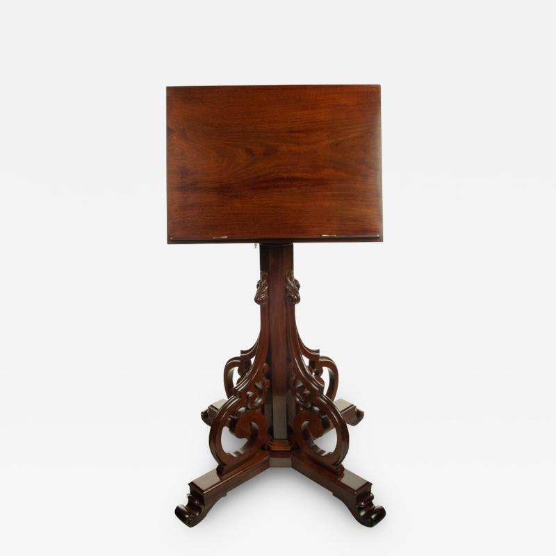 A large mahogany lectern by Yabsley of Plymouth