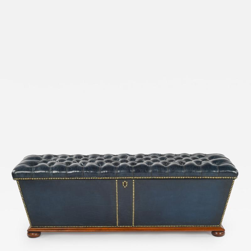 A mid Victorian mahogany framed ottoman