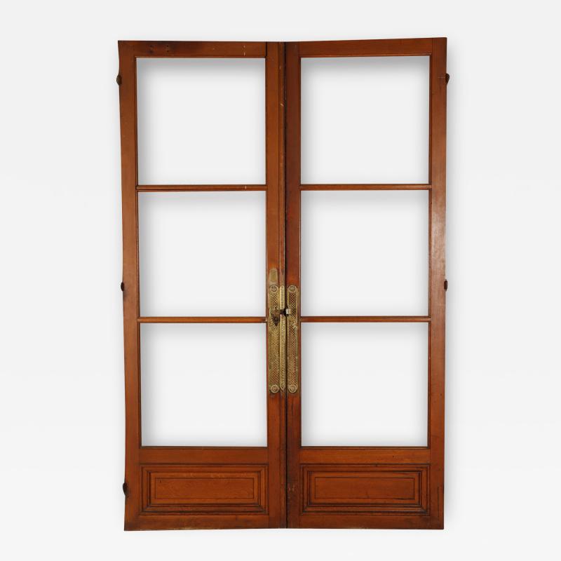 A pair of French oak doors C 1900 