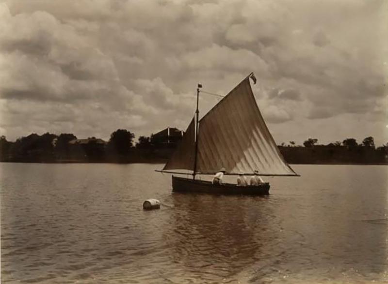 A rare framed Albumen print attributed to John Valentine