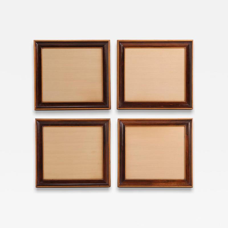 A set of 4 Italian rosewood and maple picture or mirror frames C 1900 