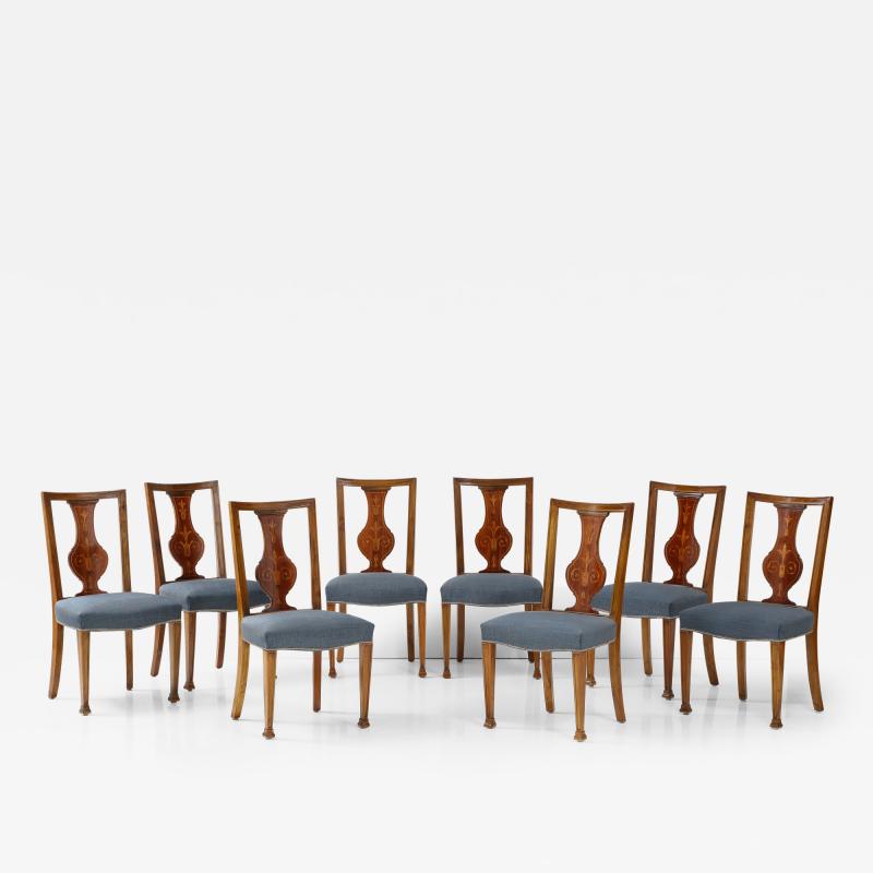 A set of Eight Baltic sidechairs Circa 1910s