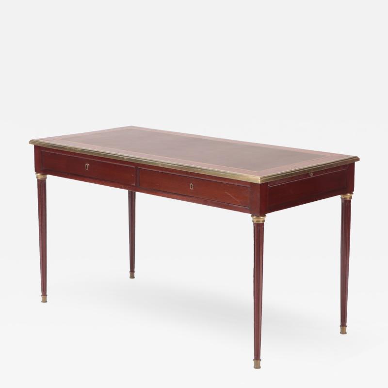 A small mahogany bronze mounted Louis XVI style writing desk C 1940 