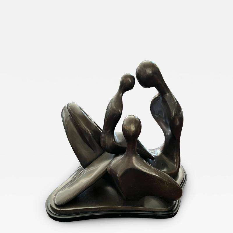 ABSTRACT MODERNIST FIGURAL BRONZE