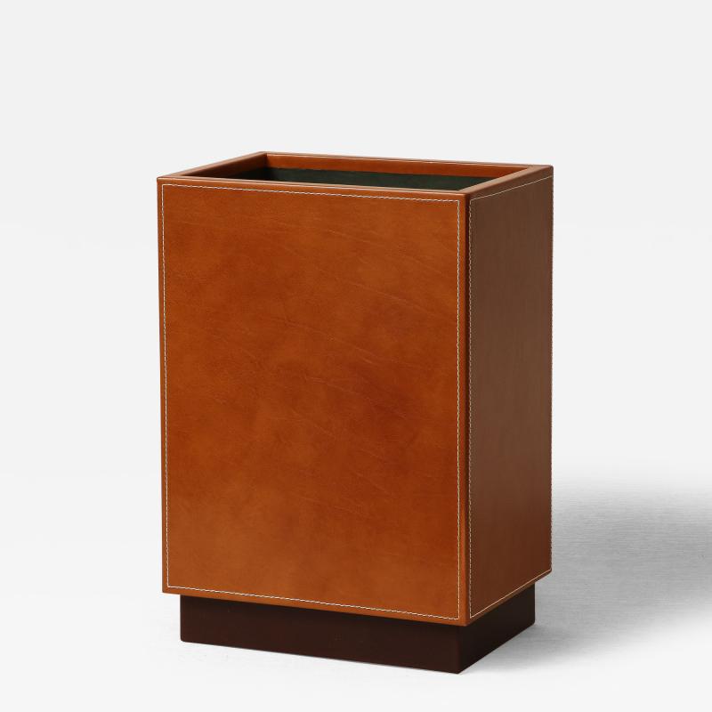 AERO Leather Paper Bin