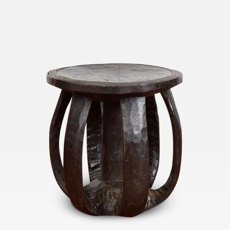AFRICAN DRUM TABLE
