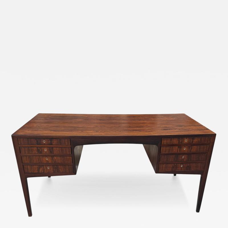 ALF HANSEN EXTRAORDINARY MID CENTURY DANISH MODERN EXOTIC ROSEWOOD DESK BY ALF HANSEN