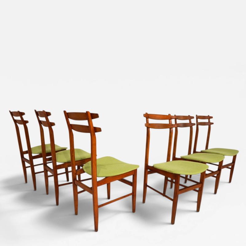 AMMA Set of 6 dining chairs by Amma Torino 1960