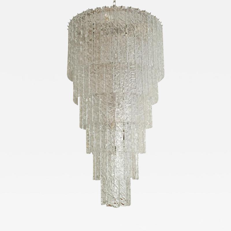 AN LARGE AND LONG MURANO CEILING LIGHT