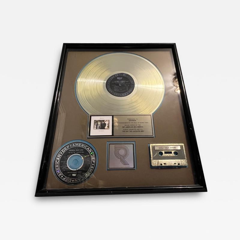 ANDREW DICE CLAY RIAA GOLD RECORD AWARD