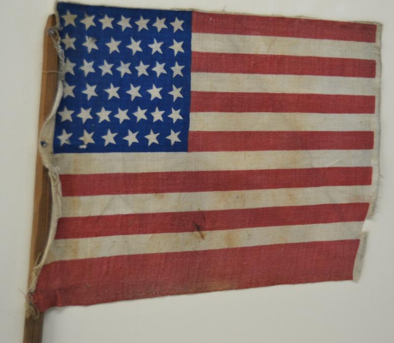 ANTIQUE 39 STAR AMERICAN FLAG CIRCA 1889 