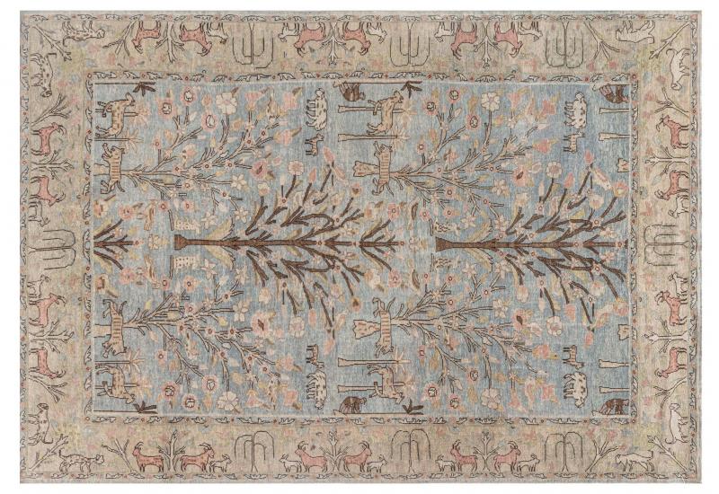 ANTIQUE PERSIAN TABRIZ RUG