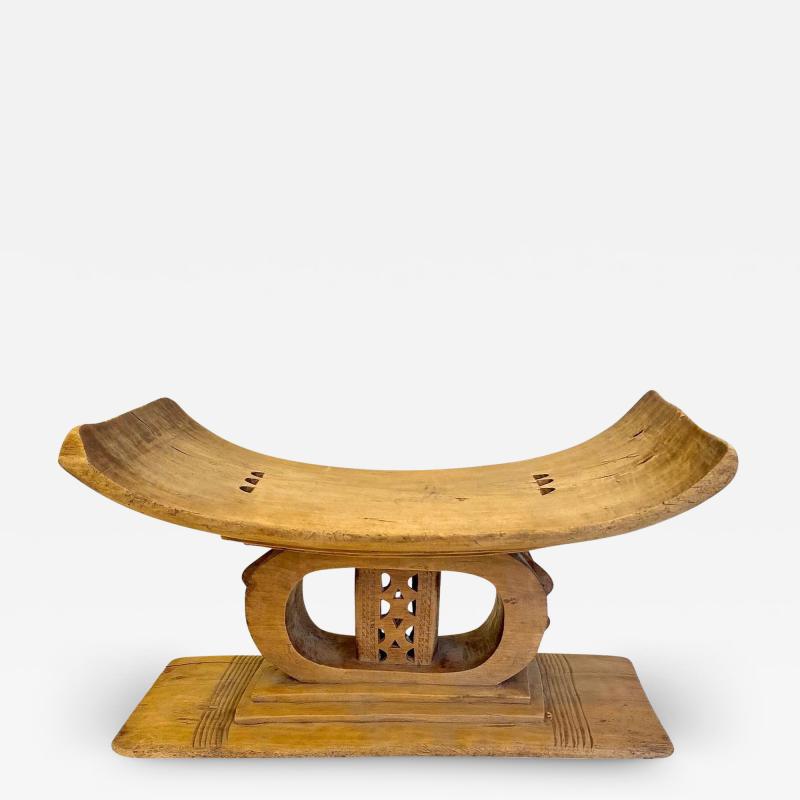 ASHANTI WOODEN STOOL WEST AFRICA GHANA