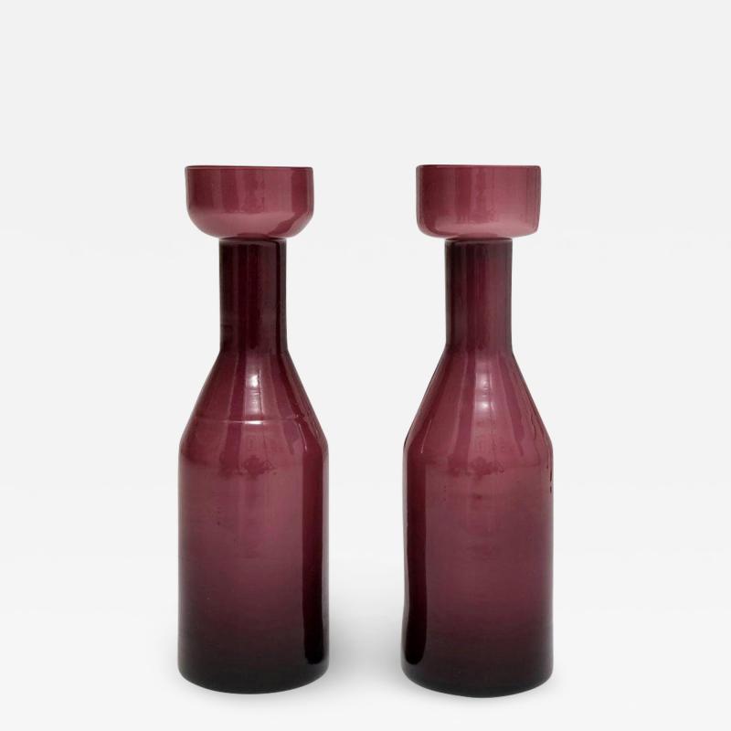 AV Mazzega AV Mazzega Vases Case Glass Purple Amethyst