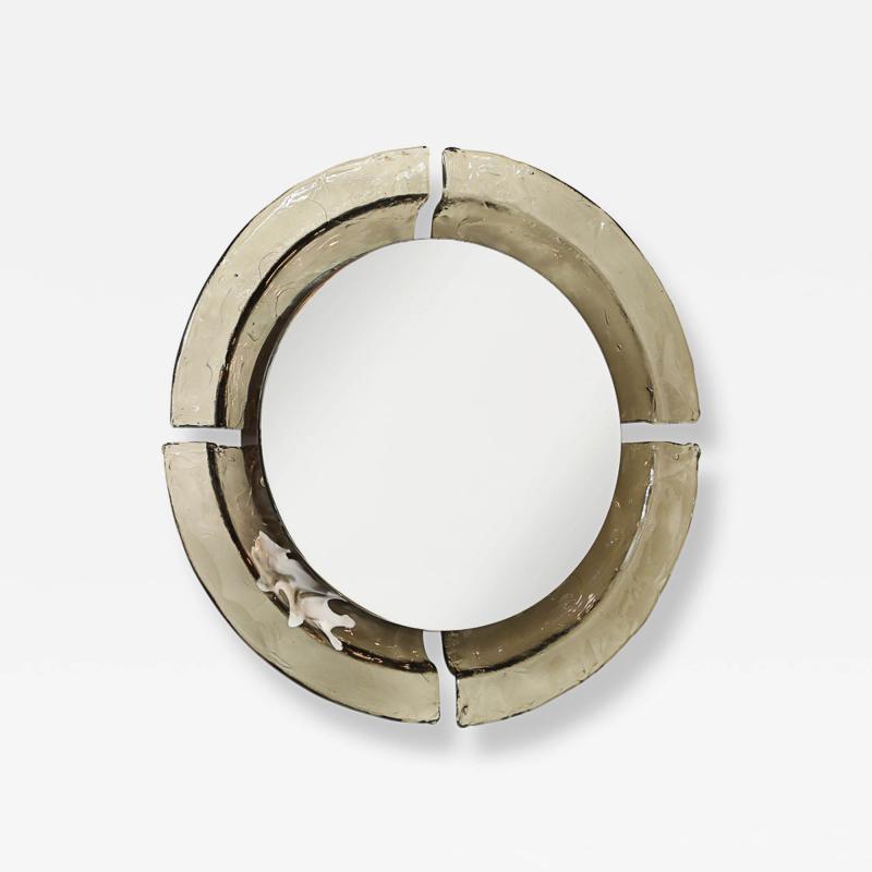 AV Mazzega Illuminated Wall Mirror by AV Mazzega