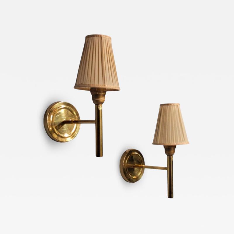 Abo Randers Danish Modern Wall Sconces Brass Denmark 1980s