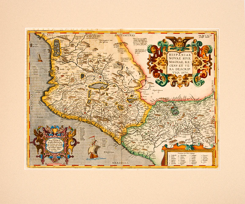 Abraham Ortelius HISPANIAE NOVAE SIVAE MAGNAE RE CENS ET VE RA DESCRIP TIO 1579 