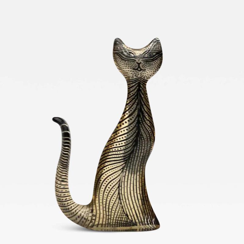 Abraham Palatnik Brazilian Modern Kinetic Sculpture of a Cat in Resin Abraham Palatinik 1960s